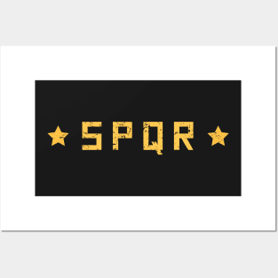 Distressed SPQR Stars Posters and Art